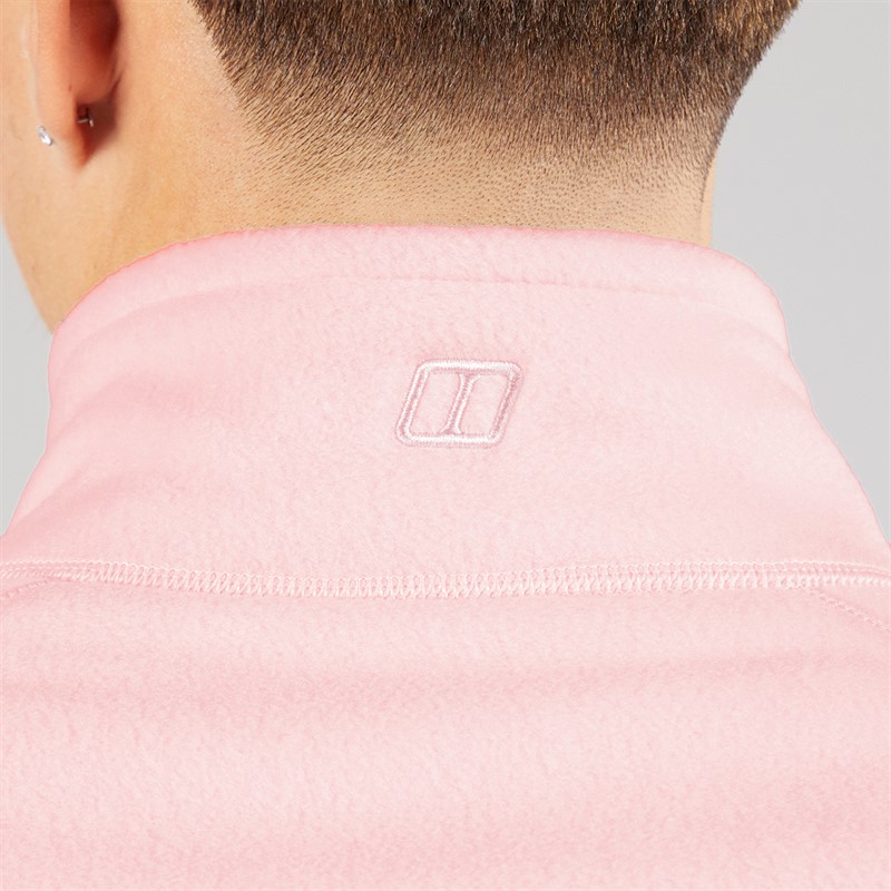 Berghaus Mens Asgarby Full Zip Fleece Jacket Light Pink