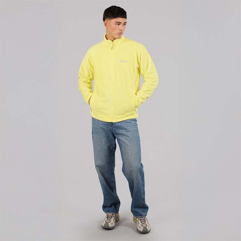 Berghaus Mens Asgarby Full Zip Fleece Jacket Yellow