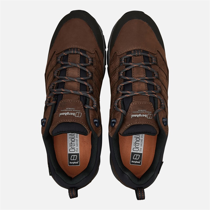 Berghaus Mens Fellmaster Active Gore-Tex Waterproof Hiking Shoes Brown/Orange