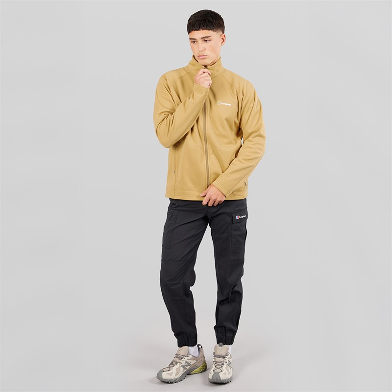 Berghaus Mens Barkston Full Zip Fleece Jacket Natural