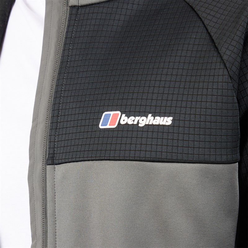 Berghaus Mens Sidley 5.0 Full Zip Hoodie Dark Grey