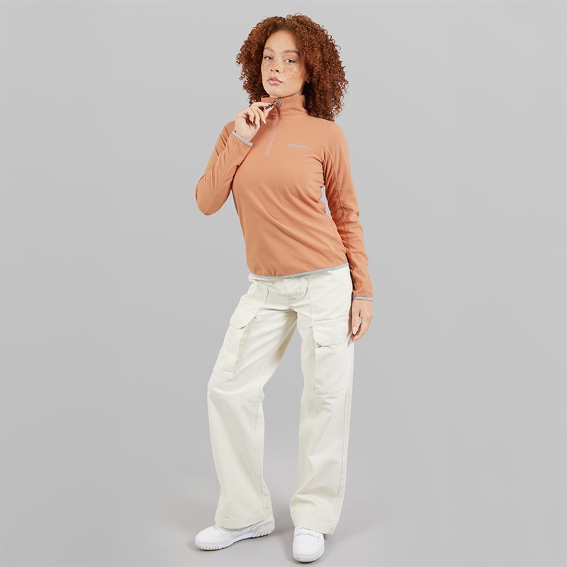 Berghaus Womens Cawkwell Half Zip Fleece Jacket Natural