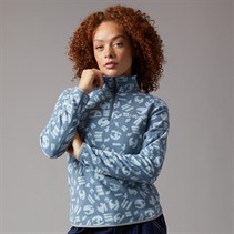 Berghaus Womens Burtoft Half Zip Fleece Jacket Blue/Light Blue