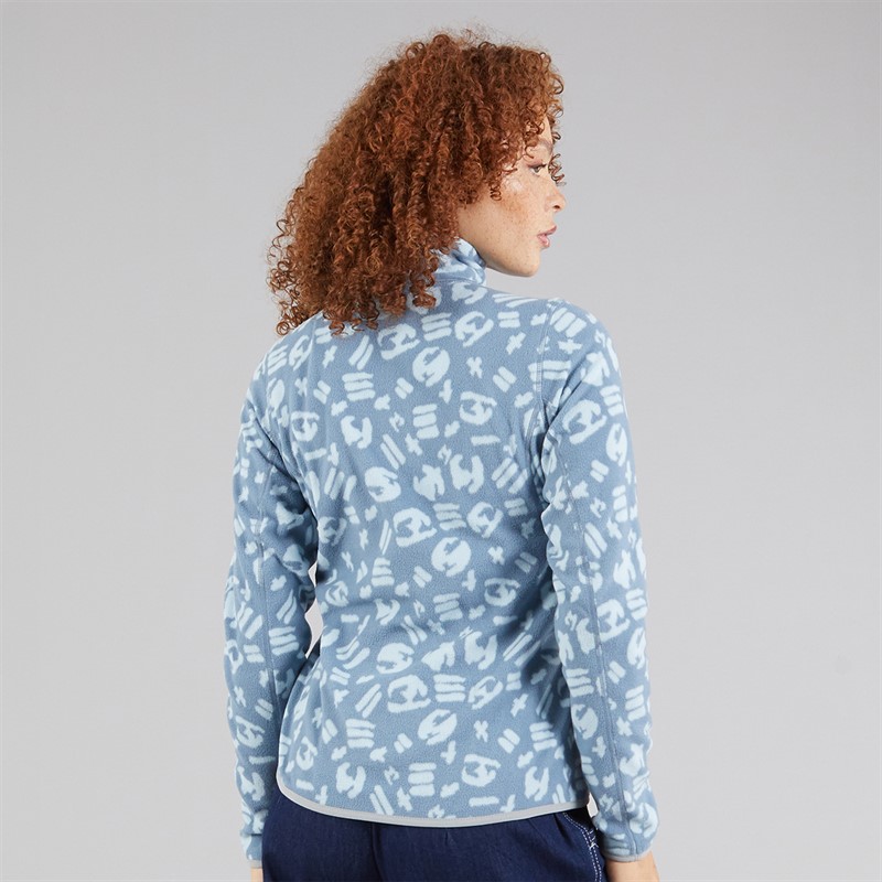 Berghaus Womens Burtoft Half Zip Fleece Jacket Blue/Light Blue