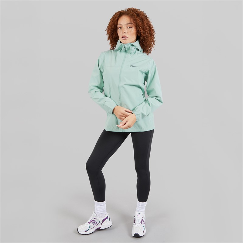 Berghaus Womens Deluge Pro 3.0 Hydroshell Waterproof Jacket Green