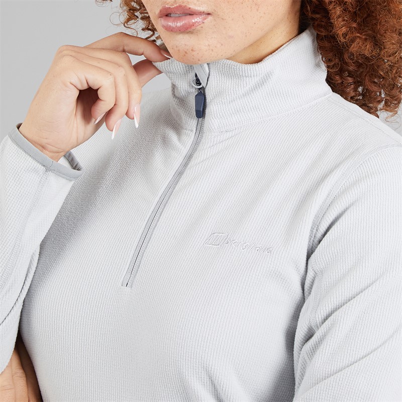 Berghaus Womens Cawkwell Half Zip Fleece Jacket Light Grey