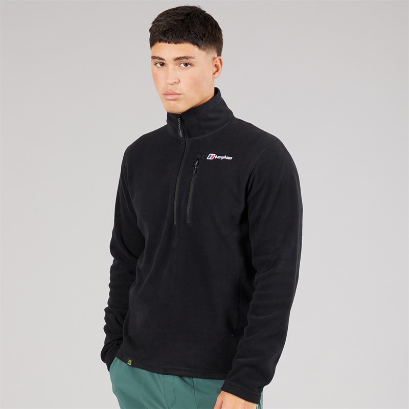 Berghaus Mens Prism Polartec Half Zip Fleece Black