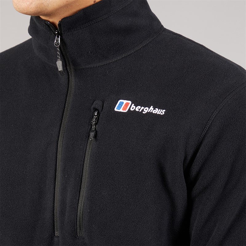 Berghaus Mens Prism Polartec Half Zip Fleece Black