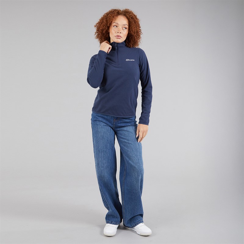 Berghaus Womens Cawkwell Half Zip Fleece Jacket Dark Blue