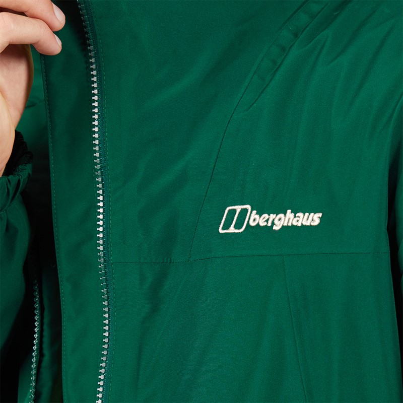 Berghaus Mens Deluge Pro 3.0 Hydroshell Waterproof Insulated Jacket Green