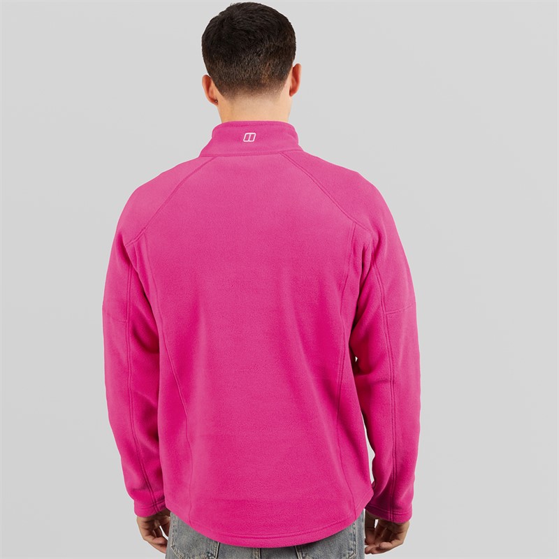 Berghaus Mens Bigby Half Zip Fleece Jacket Pink