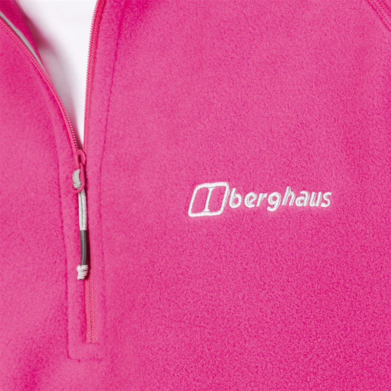 Berghaus Mens Bigby Half Zip Fleece Jacket Pink