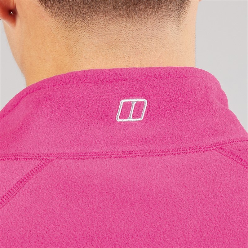 Berghaus Mens Bigby Half Zip Fleece Jacket Pink