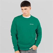 Berghaus Mens Logo Crew Sweatshirt Green