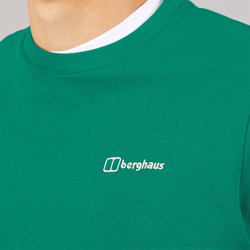 Berghaus Mens Logo Crew Sweatshirt Green
