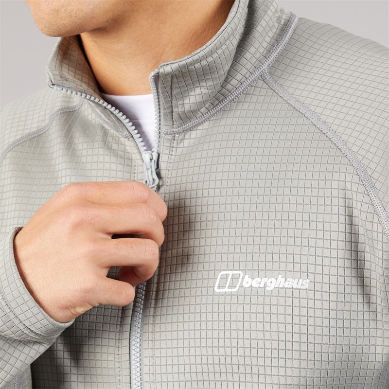 Berghaus Mens Atterby Full Zip Fleece Jacket Grey