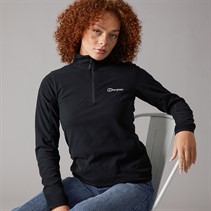 Berghaus Womens Cawkwell Half Zip Fleece Jacket Black