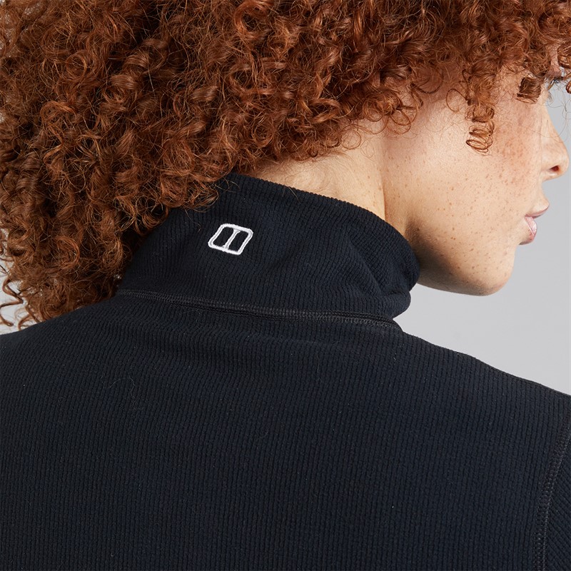 Berghaus Womens Cawkwell Half Zip Fleece Jacket Black