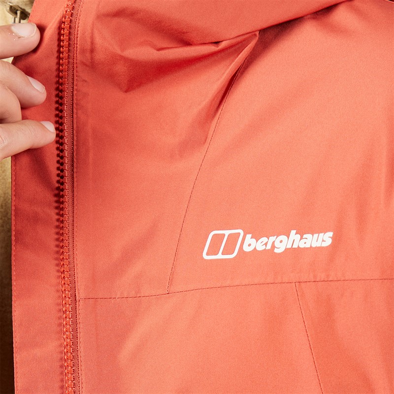 Berghaus Mens Deluge Pro 3.0 Hydroshell Waterproof Jacket Orange