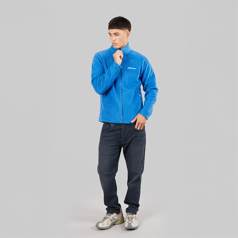 Berghaus Mens Asgarby Full Zip Fleece Jacket Blue