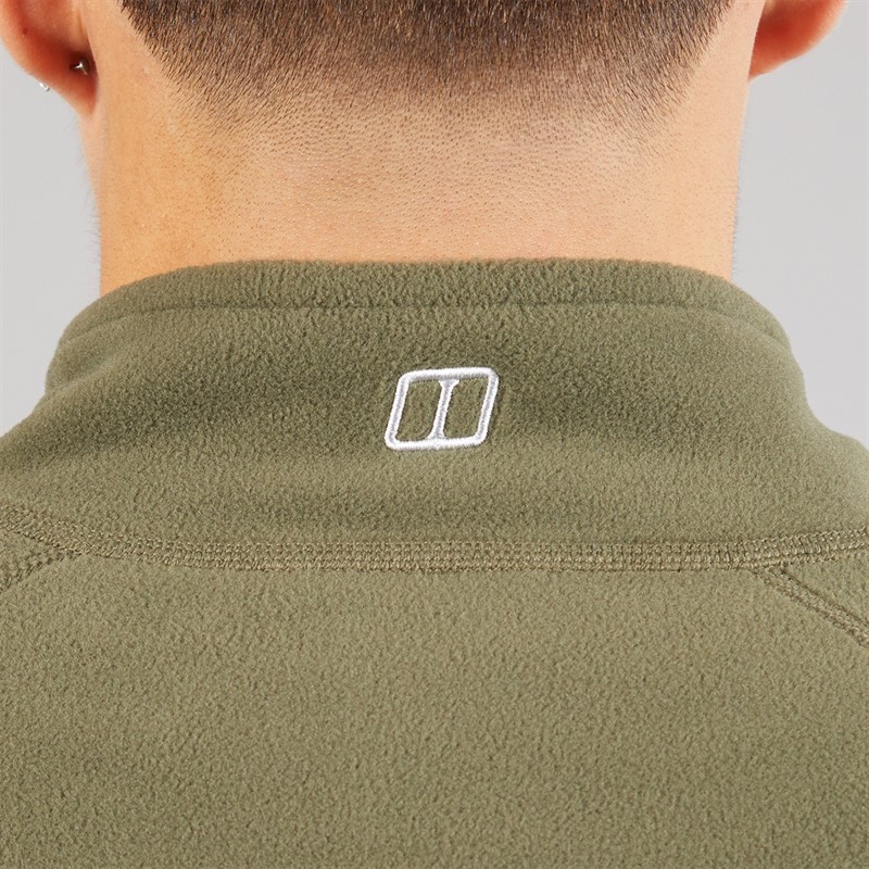 Berghaus Mens Bigby Half Zip Fleece Jacket Dark Green