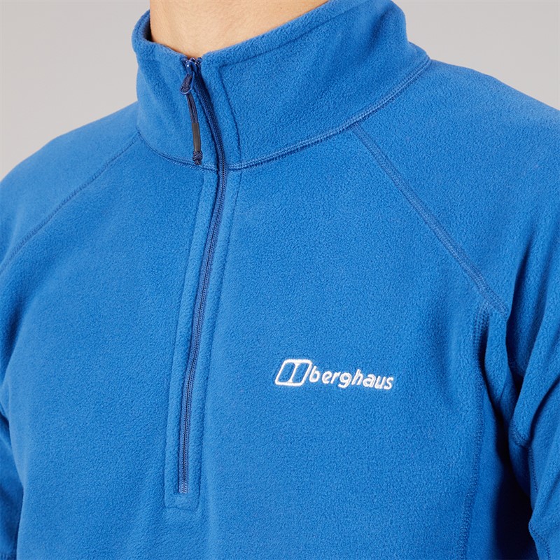 Berghaus Mens Bigby Half Zip Fleece Jacket Blue