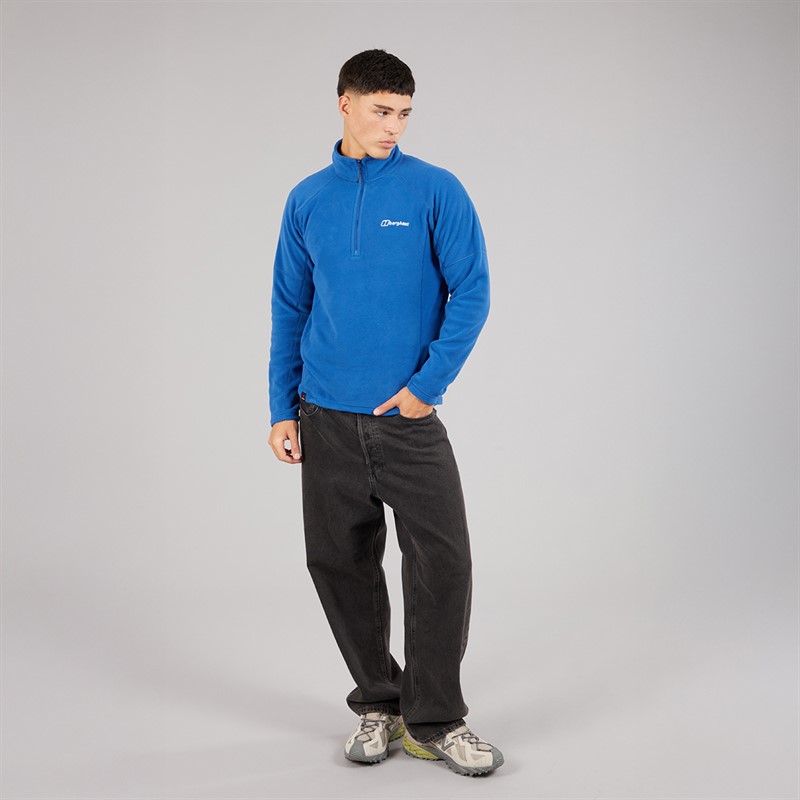 Berghaus Mens Bigby Half Zip Fleece Jacket Blue