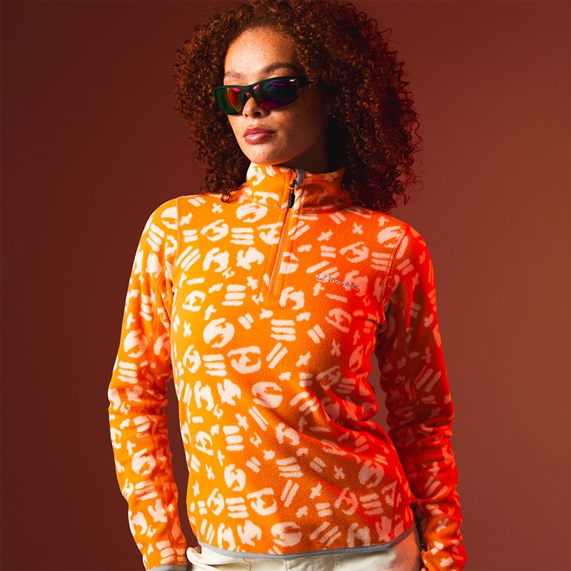 Berghaus Womens Burtoft Half Zip Fleece Jacket Orange/Light Orange