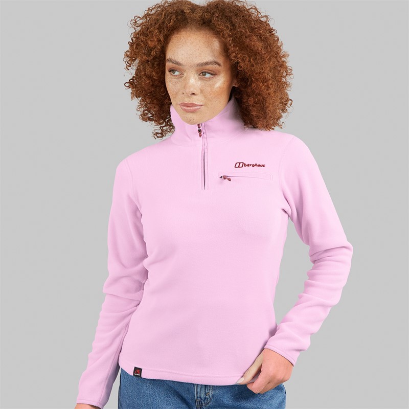 Berghaus Womens Prism 2.0 Micro Half Zip Fleece Light Pink