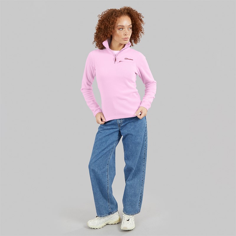 Berghaus Womens Prism 2.0 Micro Half Zip Fleece Light Pink