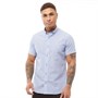 Bewley & Ritch Mens Pavo Short Sleeve Shirt White/Blue