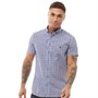 Bewley & Ritch Chemise à Manches Courtes Bobo Homme Bleu Carreaux