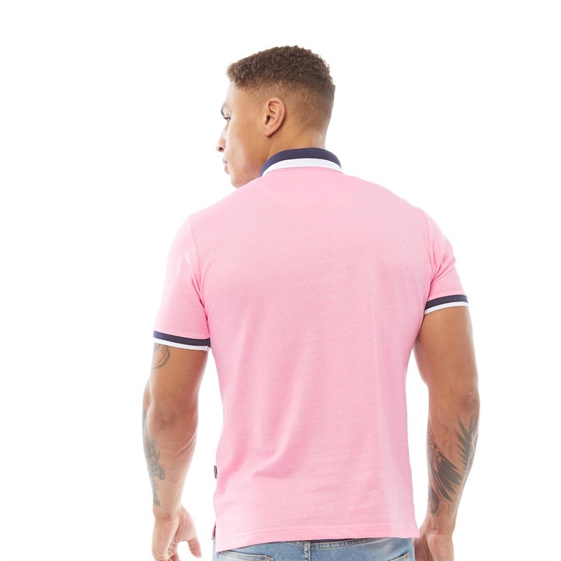 Bewley & Ritch Męskie Donna Koszulka Polo Różowy Margielowy