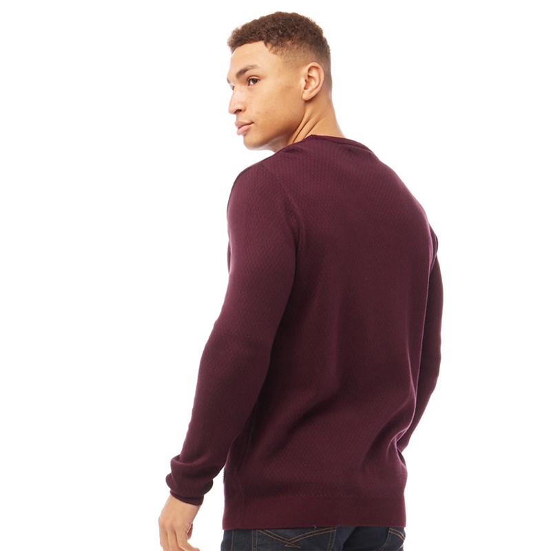 Bewley & Ritch Herren Clyde Pullover mit Rundhalsausschnitt Lila