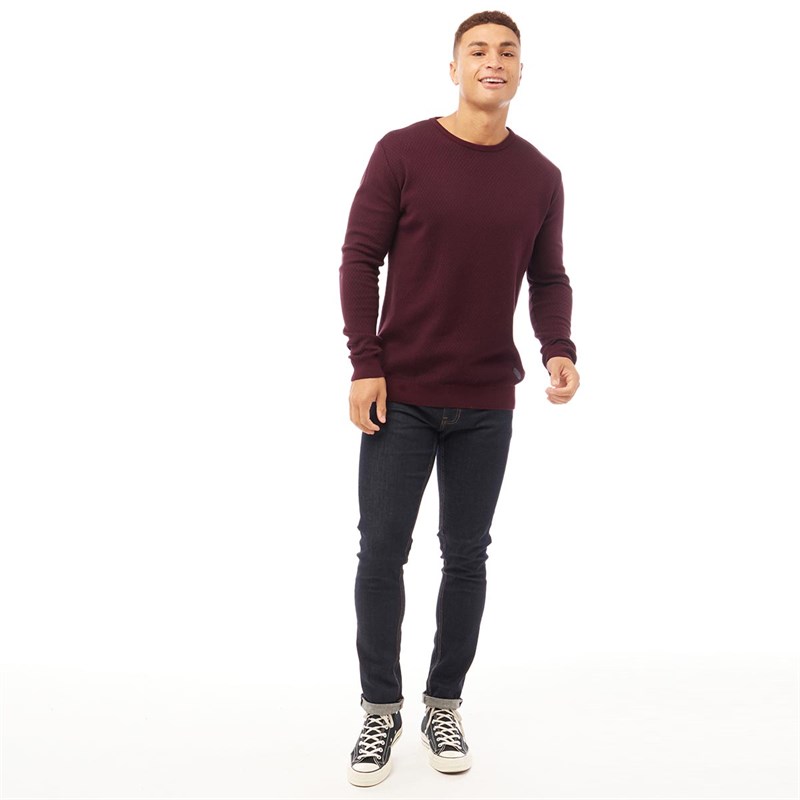 Bewley & Ritch Herren Clyde Pullover mit Rundhalsausschnitt Lila