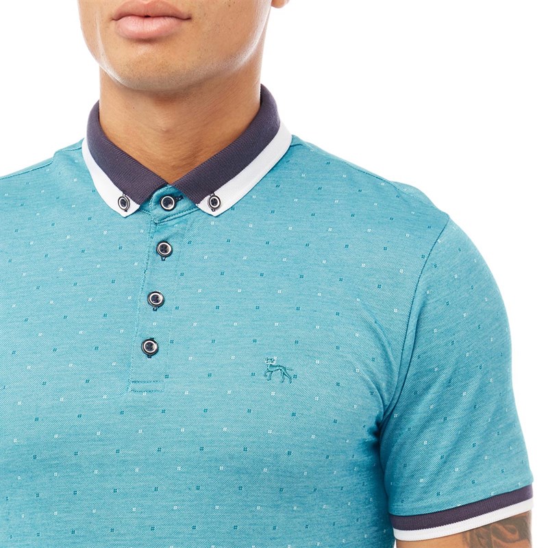 Bewley & Ritch Mens Chalk Polo Shirt Turquoise
