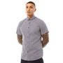 Bewley & Ritch Mens Nevez Short Sleeve Shirt White/Blue