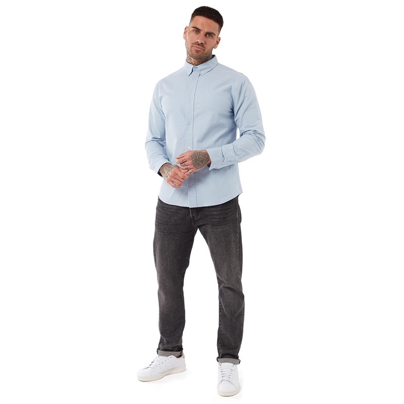 Bewley & Ritch Mens Ervin Long Sleeve Shirt Light Blue