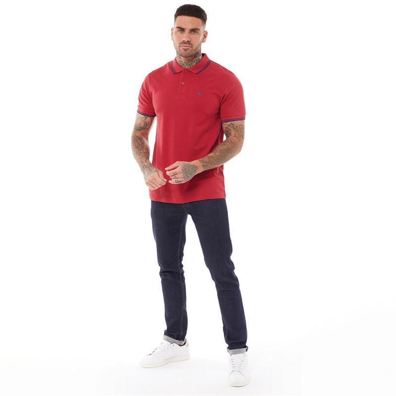 Bewley & Ritch Mens Upwood Polo Red