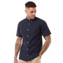 Bewley & Ritch Mens Balton Short Sleeve Shirt Navy