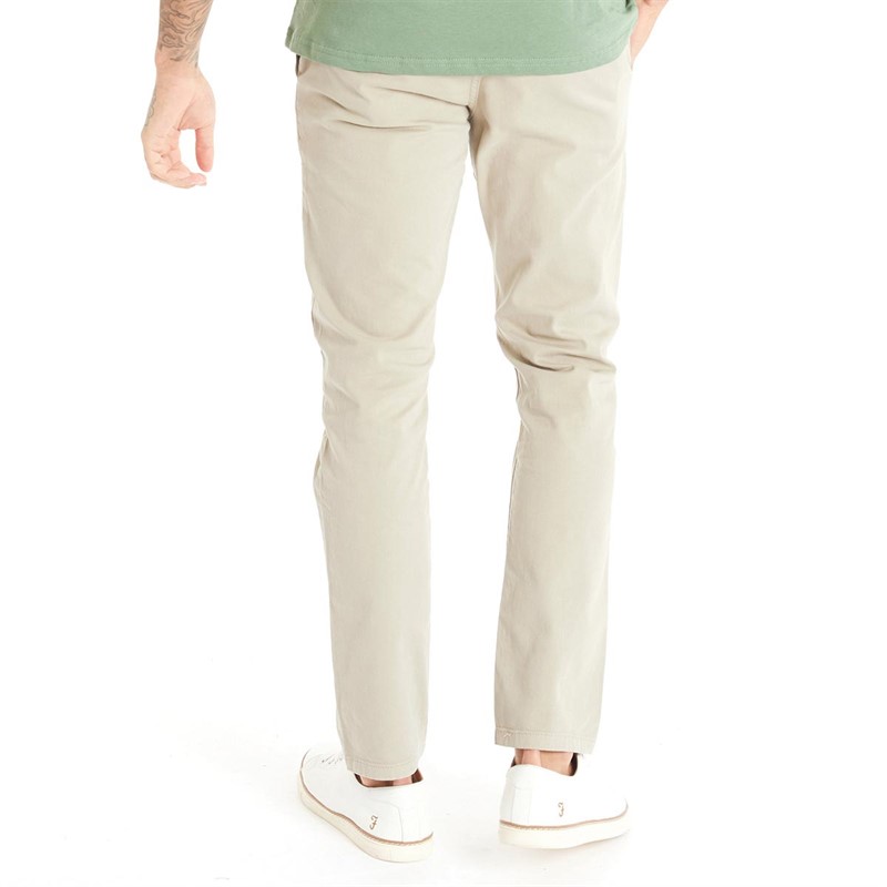 Bewley & Ritch Mens Tasman Chino Trousers Stone