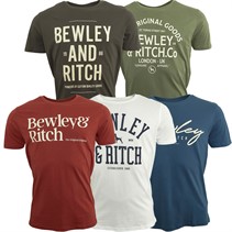 Bewley & Ritch Mens Fevertrees Five Pack T-Shirts Assorted