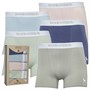 Bewley & Ritch Mens Albireo Five Pack Boxer Shorts Pastel Mix
