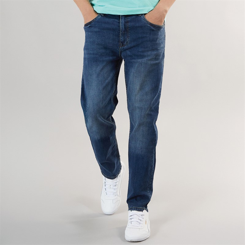 Bewley & Ritch Mens Abingdon Slim Fit Jeans Dark Wash - Size 36/32