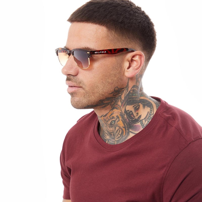 Bellfield Mens Sunglasses Brown