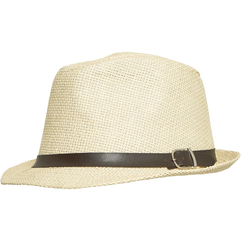 Bellfield Mens Trilby Hat Ecru