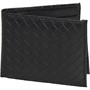 Bellfield Mens Weave PU Leather Wallet Black