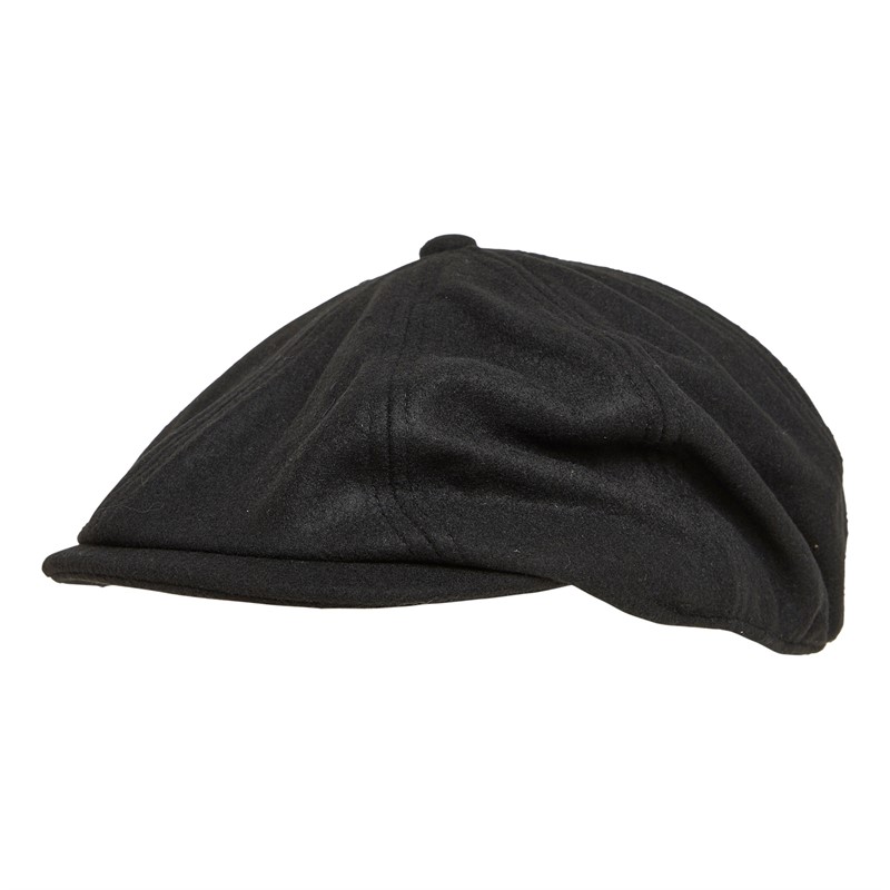 Bellfield Mens Flat Cap Black