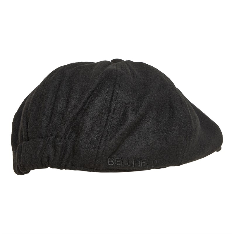 Bellfield Mens Flat Cap Black