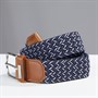 Bellfield Mens Woven Belt Navy